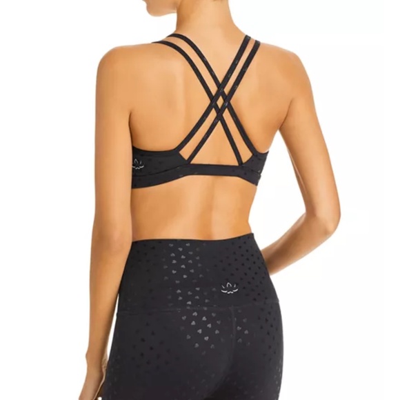 NWOT BEYOND YOGA HEART PRINT SPORTS BRA - Picture 2 of 5